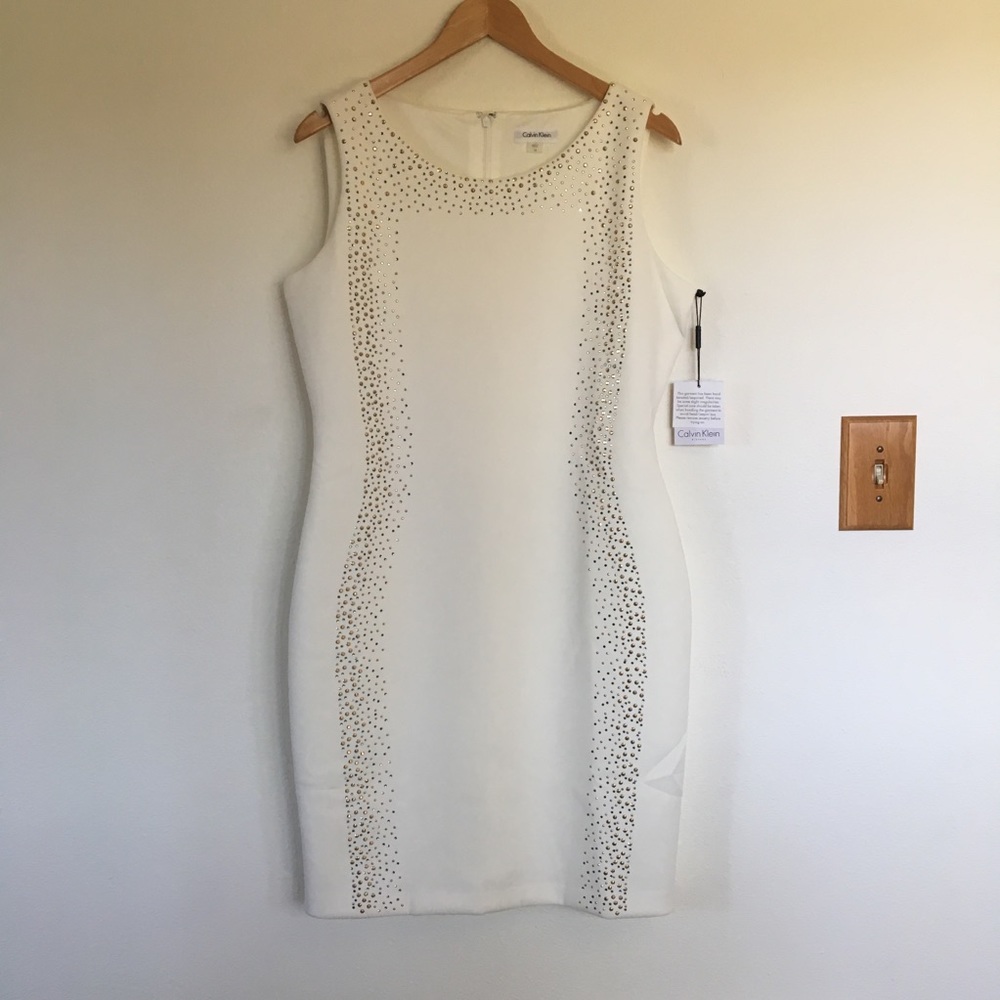 NWT Studded Scuba Sheath Dress, 14